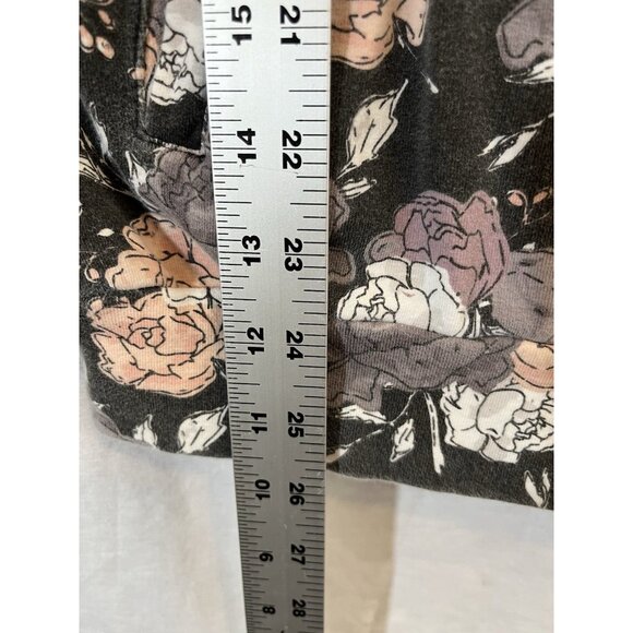 Ampersand Avenue Women's Floral Medium Hooded Sweatshirt With Pockets - Picture 7 of 8